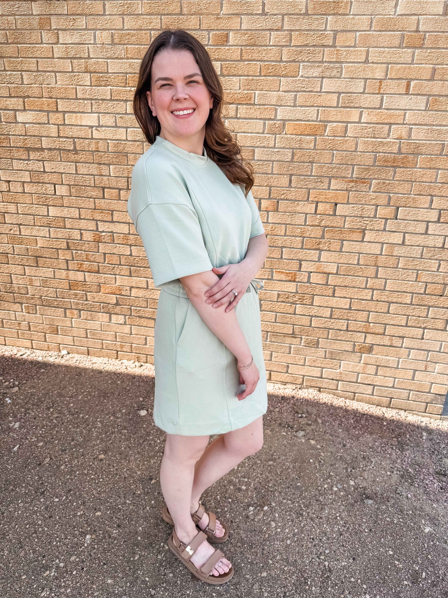 Chasing the Sunset Dress (Sage)