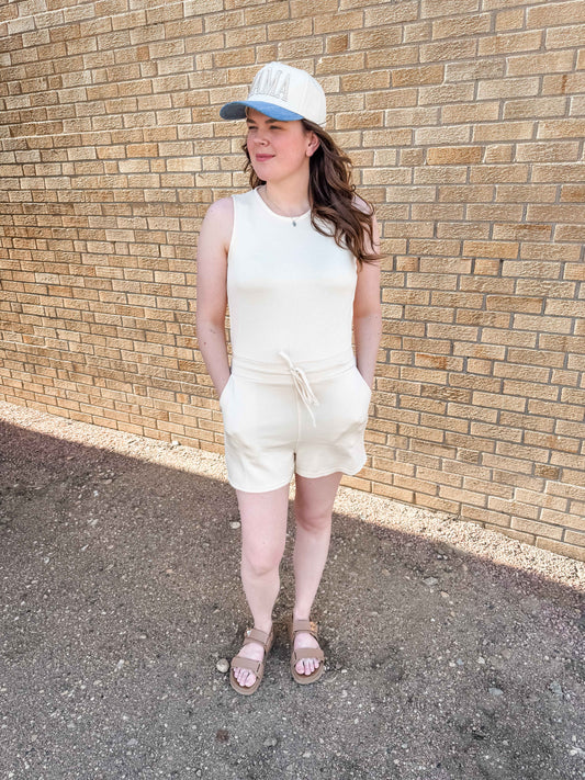 Shining Bright Romper (Cream)