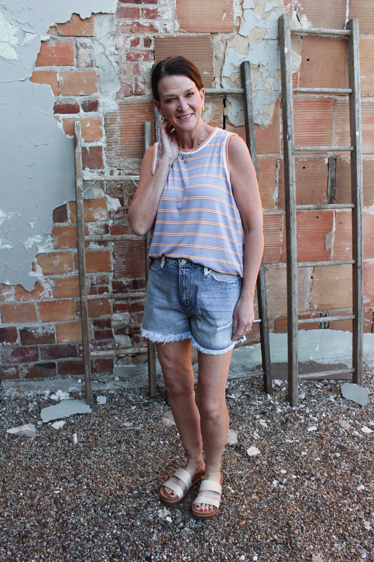Flower Patch Jean Shorts