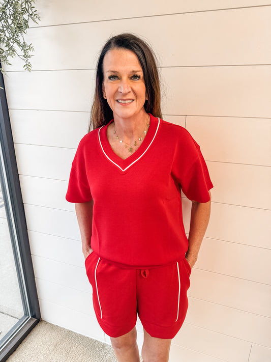 Easy Breezy Shorts (Red)
