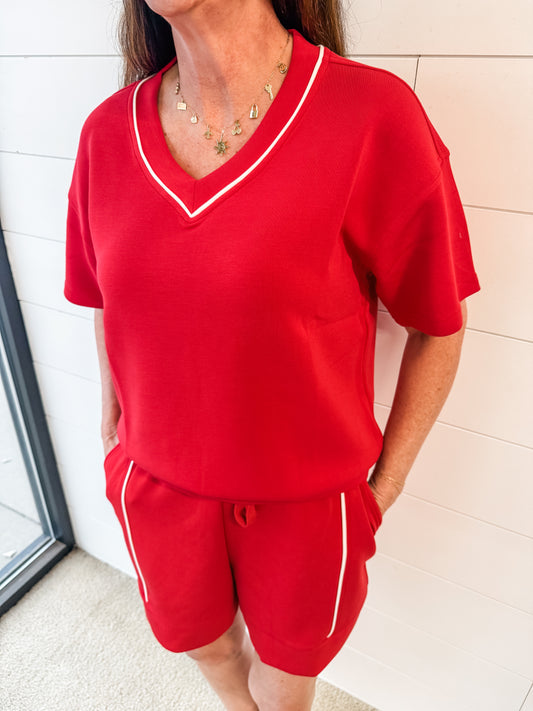 Easy Breezy Shorts (Red)