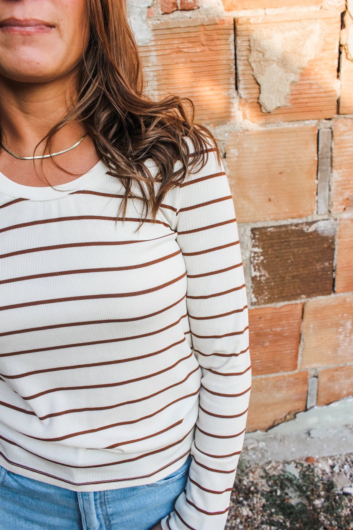 Autumn Feels Top (Chocolate/White)