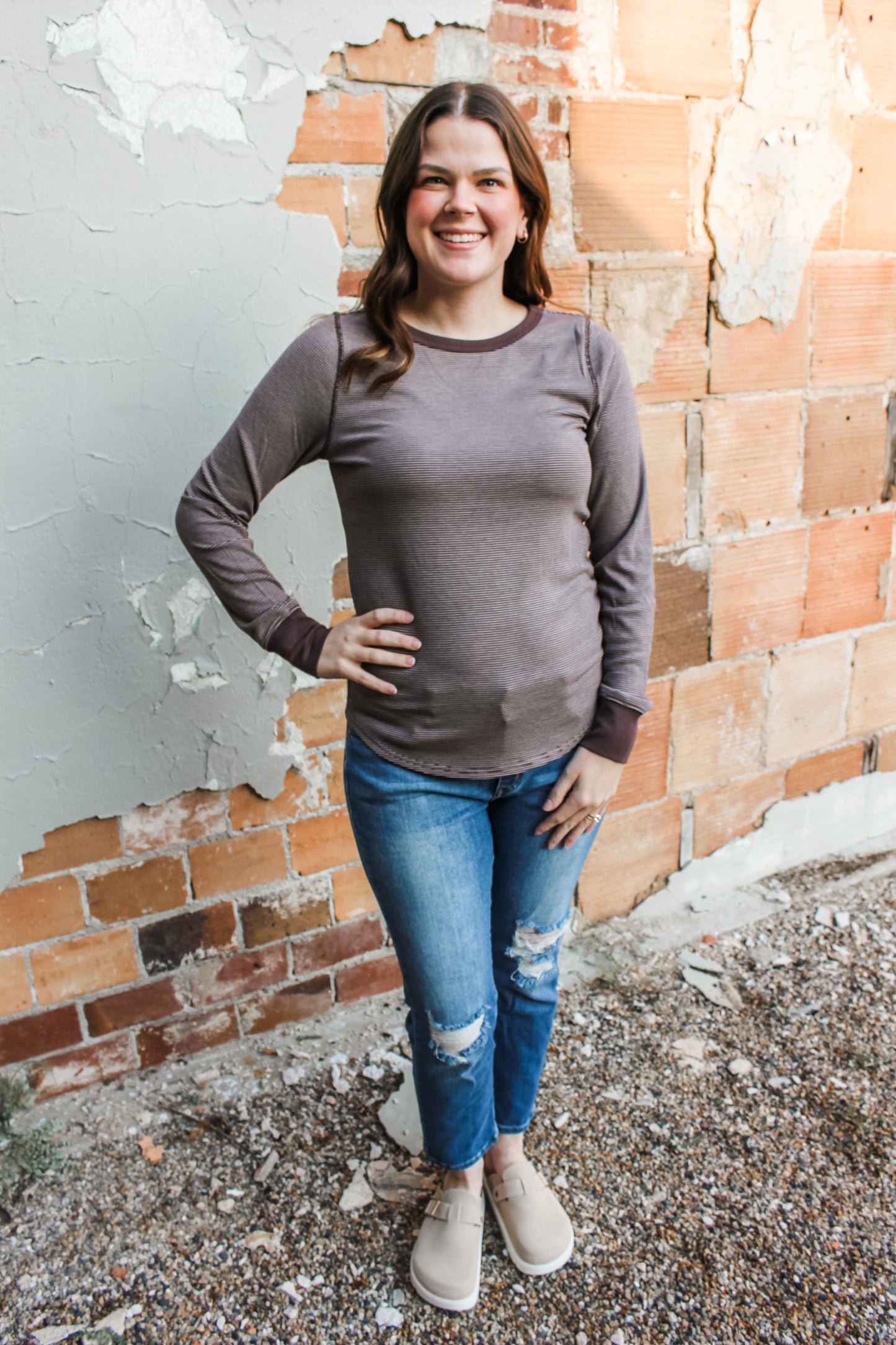 Autumn Feels Top (Chocolate/White)