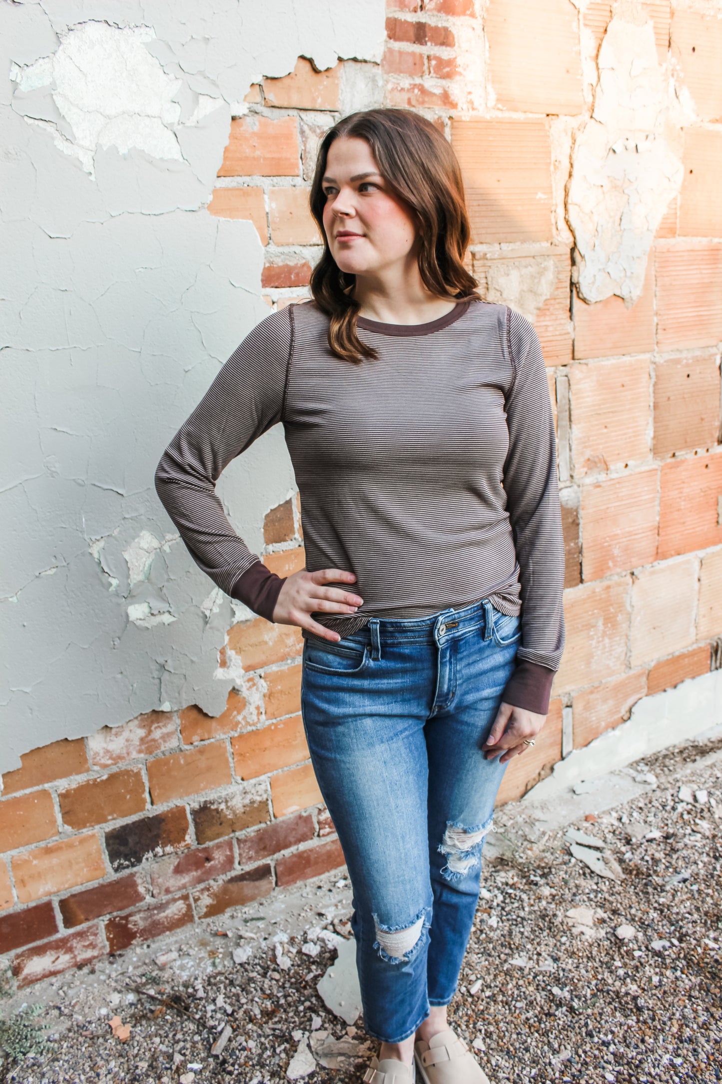 Autumn Feels Top (Chocolate/White)