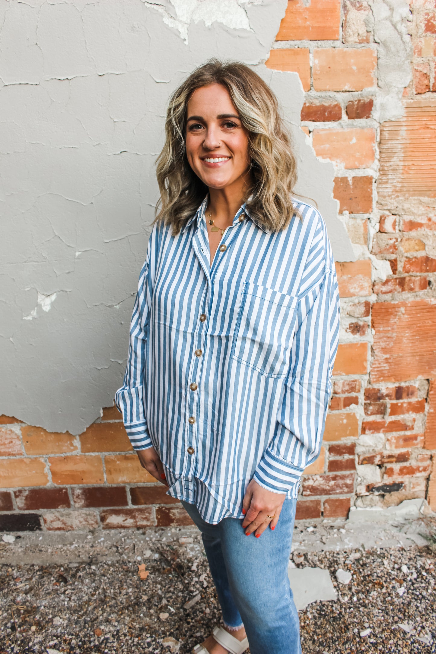 A Little Something Top (Blue)