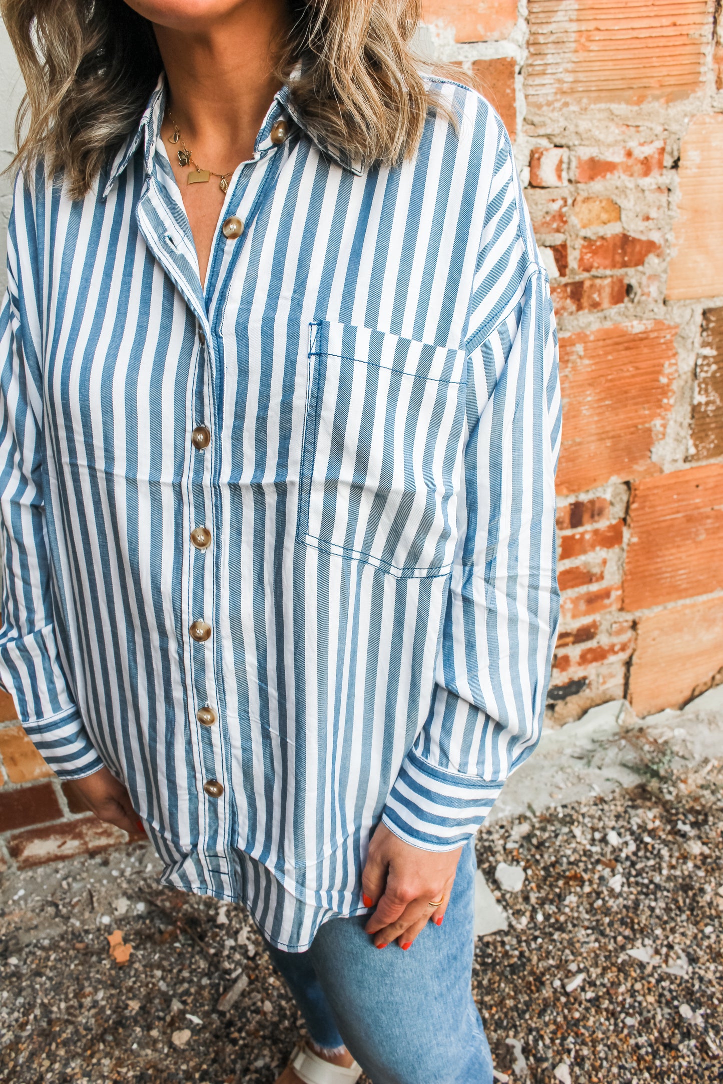 A Little Something Top (Blue)