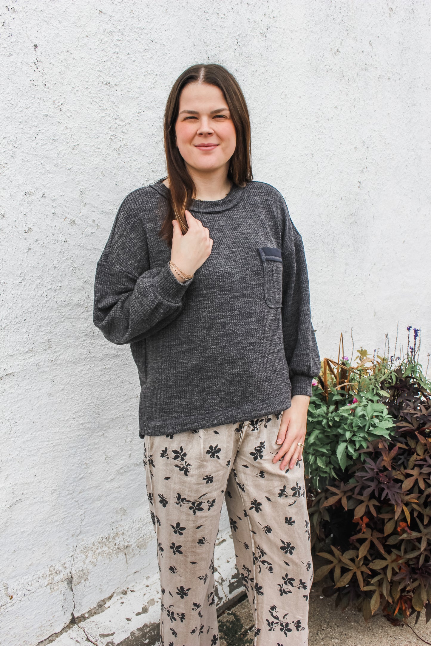 Fall Favorite Top (Grey)