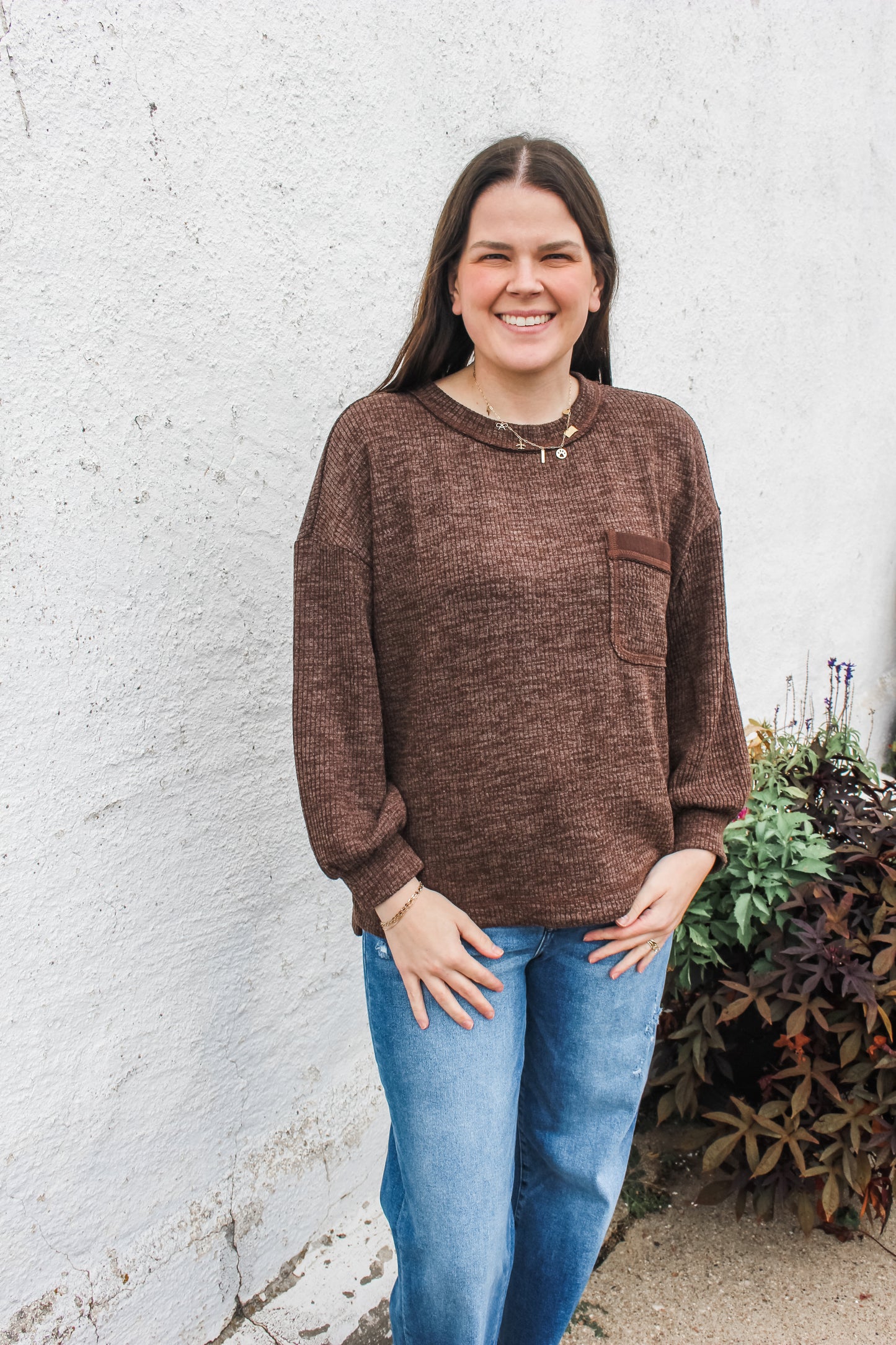 Fall Favorite Top (Brown)