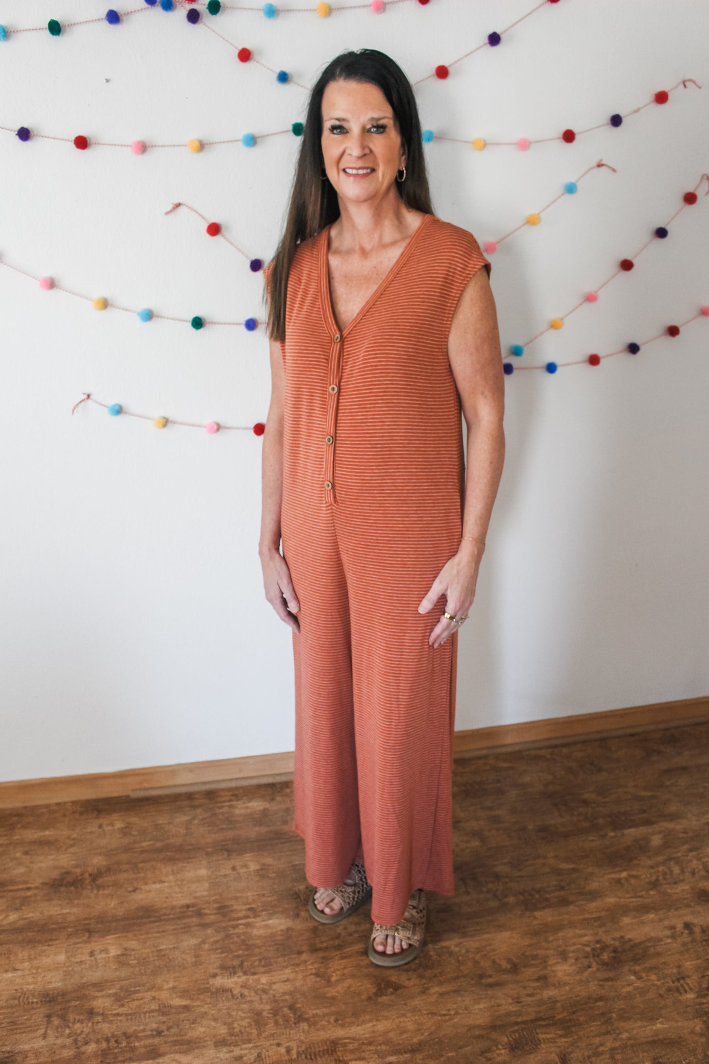 Girl on the Go Jumpsuit (Orange)