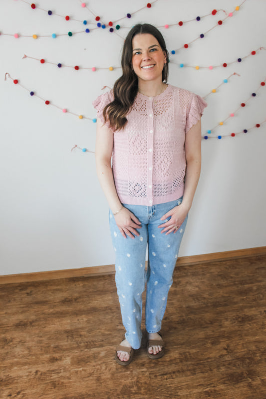 Beautiful in Blush Vest