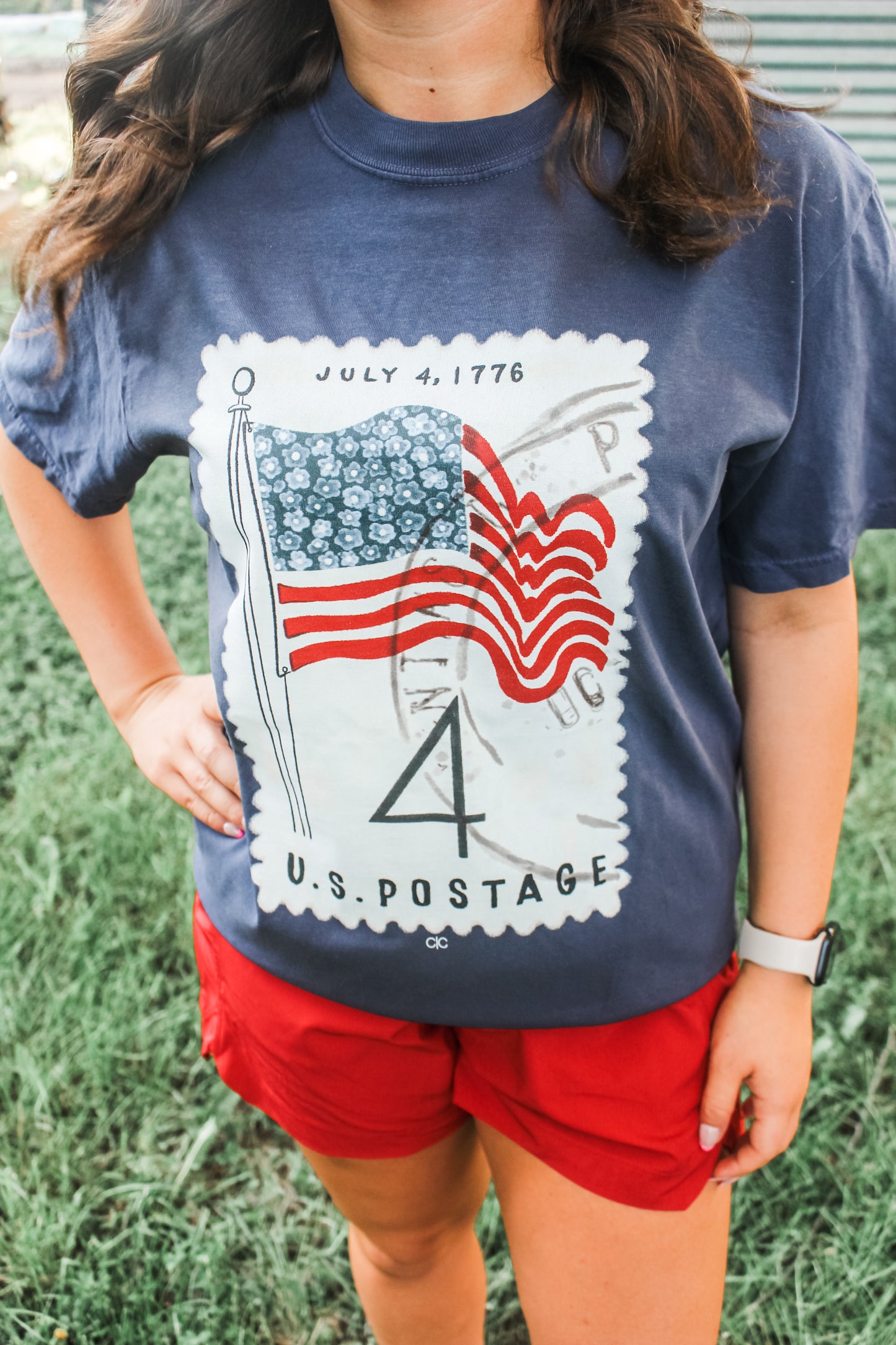 4th of July Stamp Tee