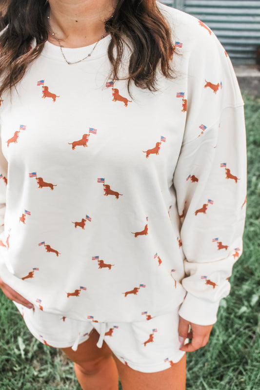 Americana Pup Crewneck