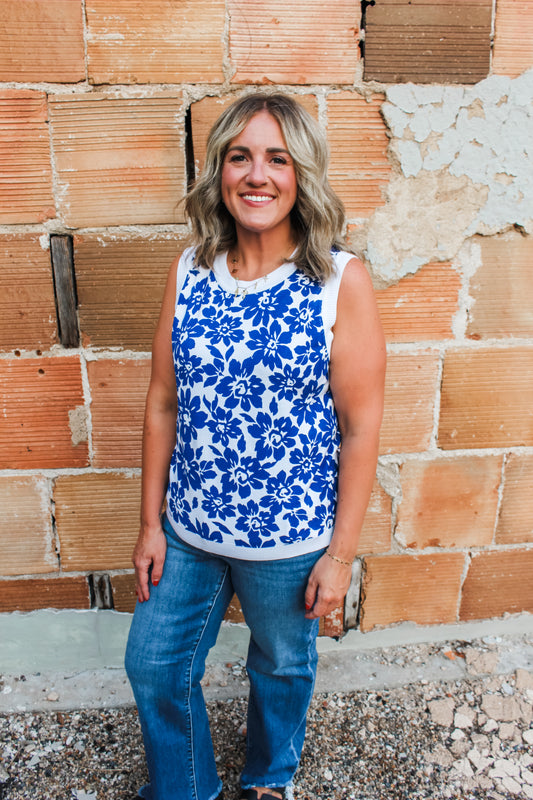 Simply Sweet Tank (Blue)
