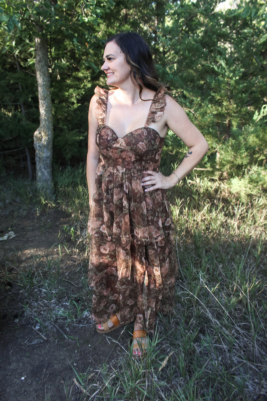 Copper Rose Dress