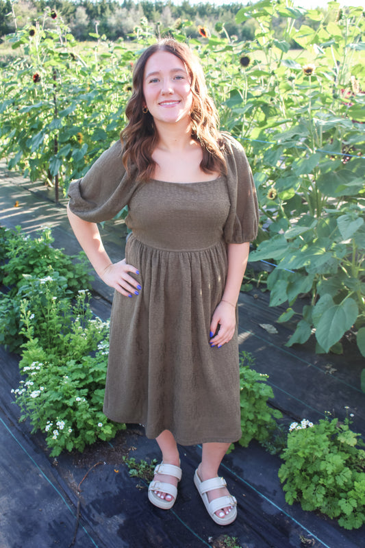 Emerald Bloom Dress
