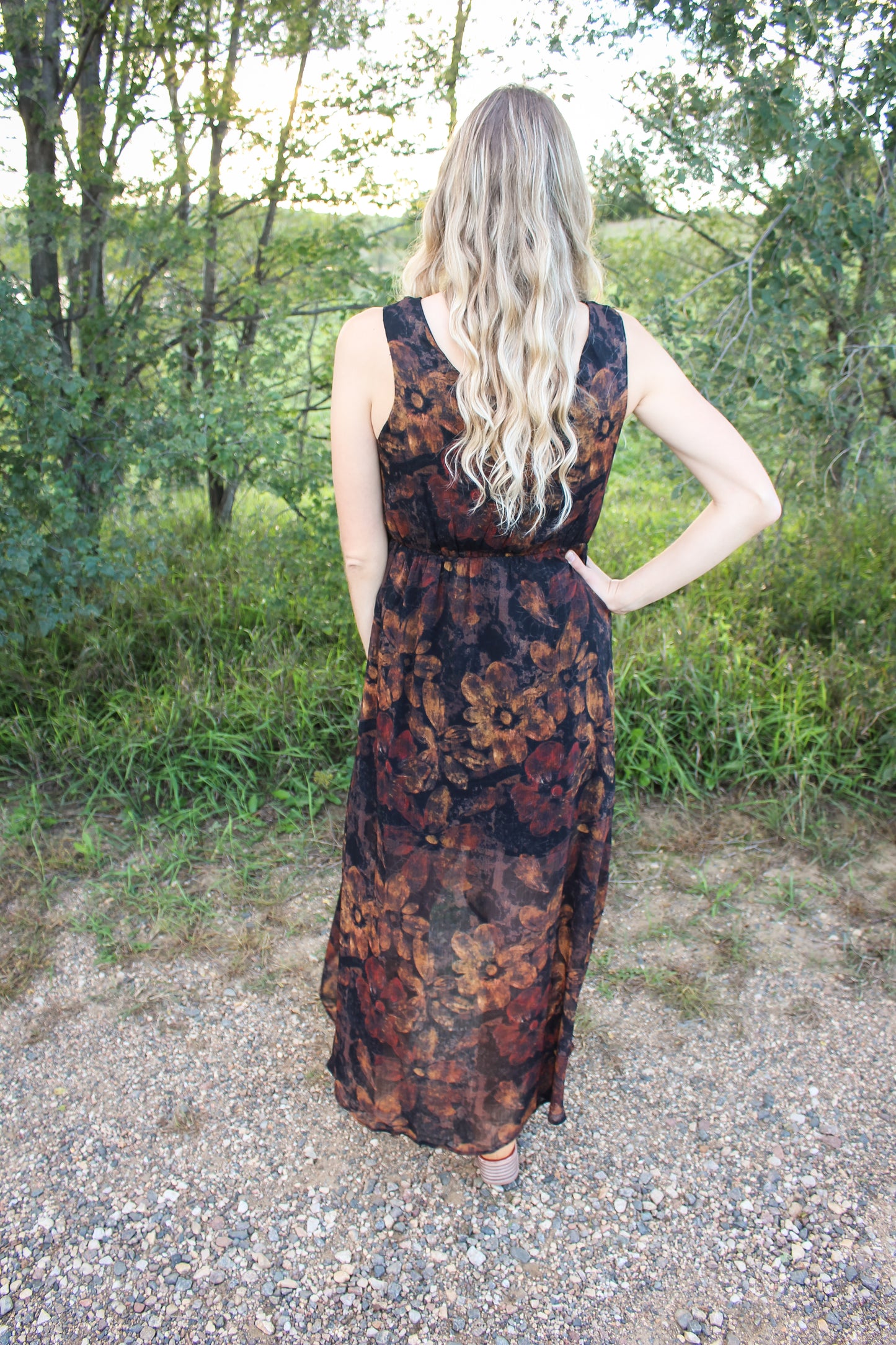 Golden Hour Floral Dress