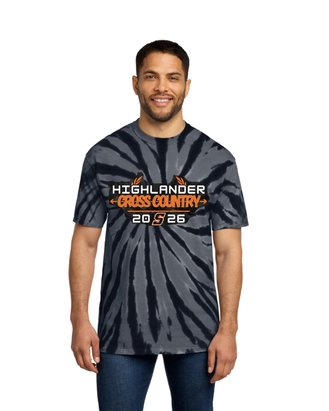 Adult Short Sleeve Black Tie Dye Tee **PREORDER**