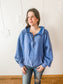 Easy Going Hoodie (Sea Blue) (S-XL)