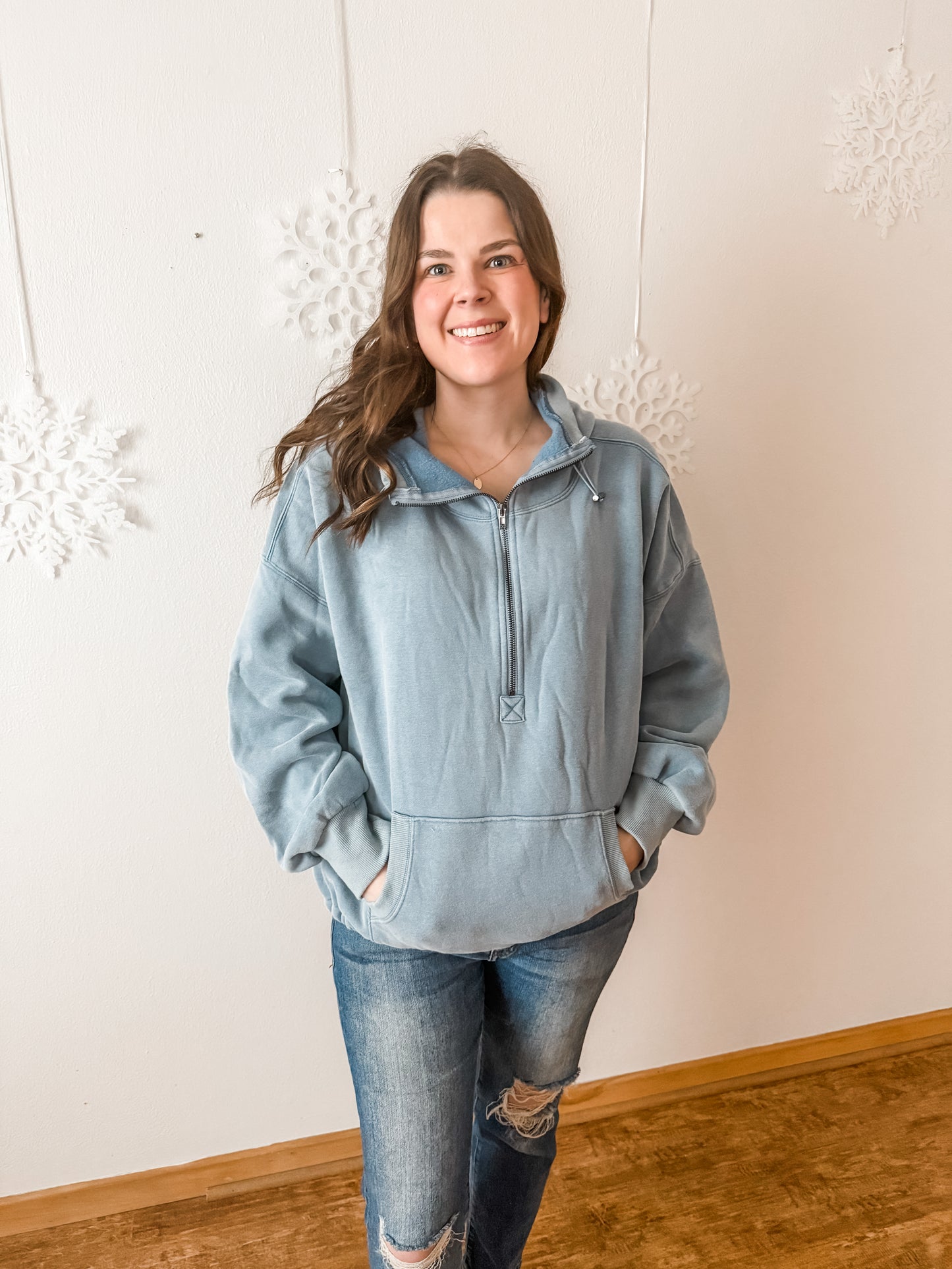 Easy Going Hoodie (Sky Blue) (S-XL)