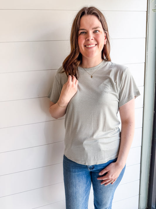 [Thread & Supply] Most Loved Tee (Sage & White)