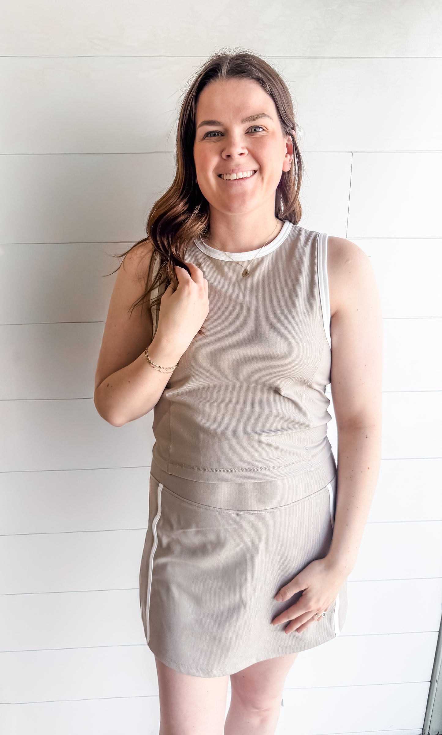 [Thread & Supply] Summers Best Skort (Taupe)