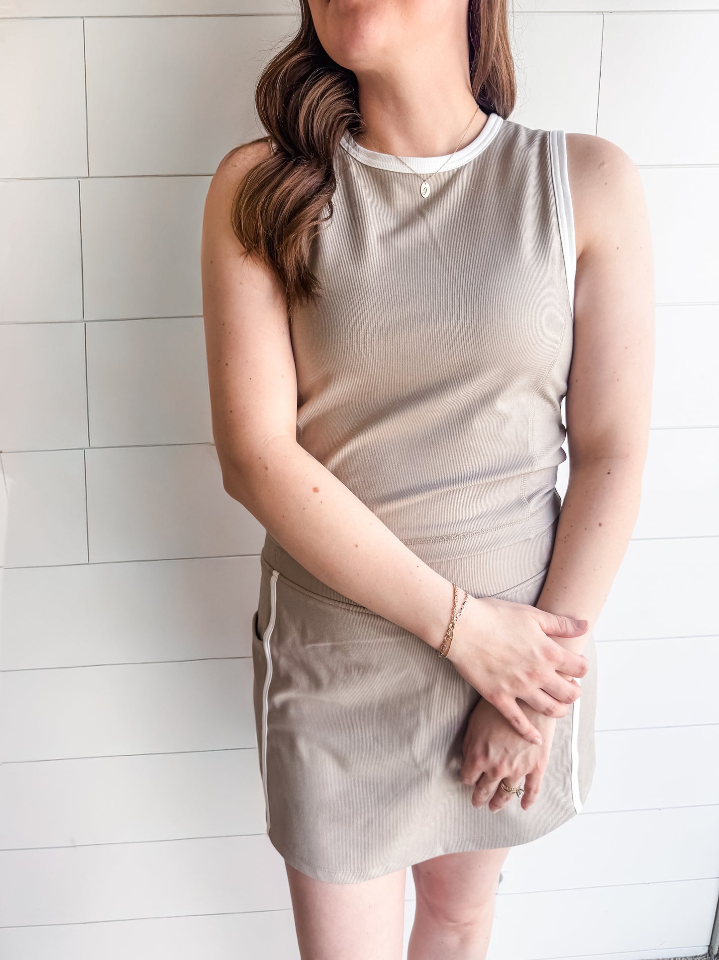 [Thread & Supply] Summers Best Skort (Taupe)