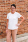 Happy as Can Be Tee (White/Lavender)