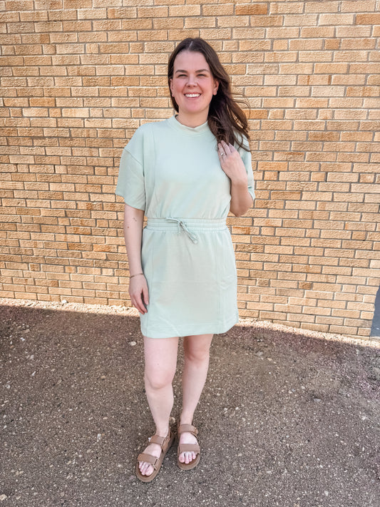 Chasing the Sunset Dress (Sage)