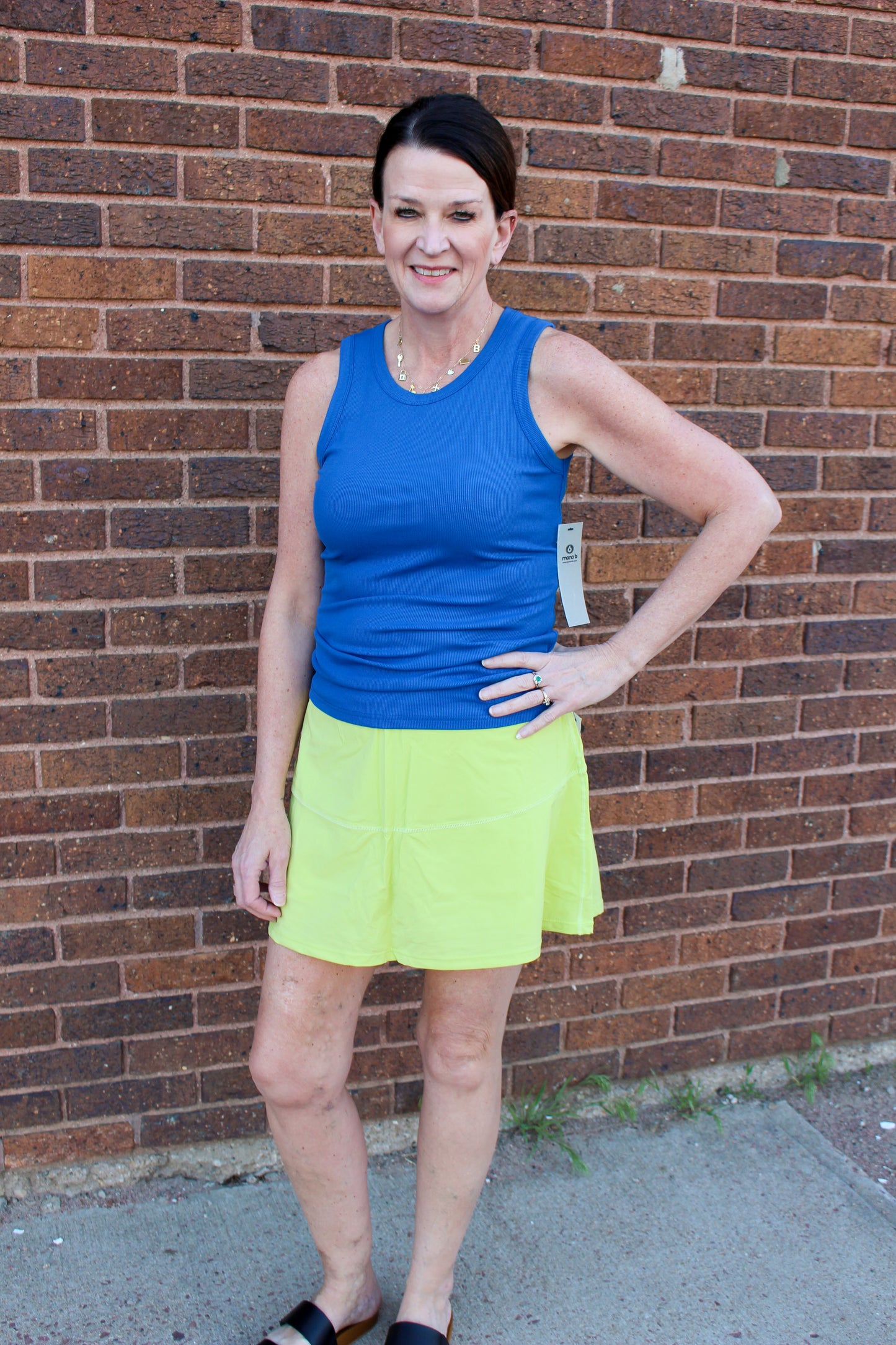 Feelin' The Sunshine Skort (Lime)