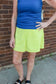 Feelin' The Sunshine Skort (Lime)
