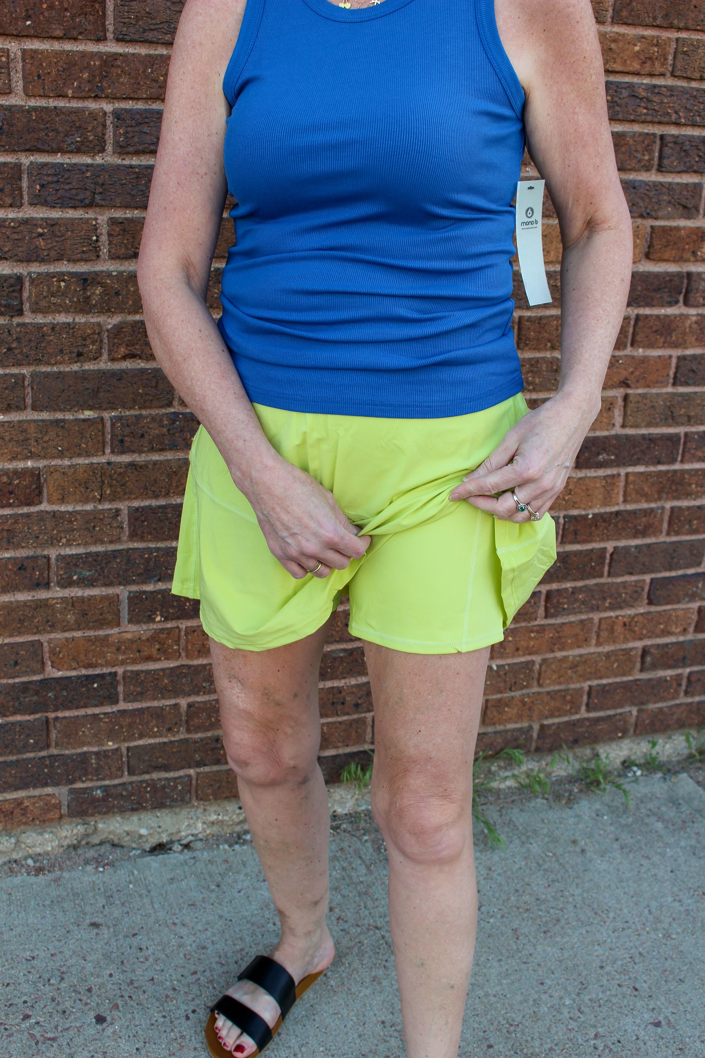 Feelin' The Sunshine Skort (Lime)