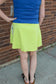 Feelin' The Sunshine Skort (Lime)