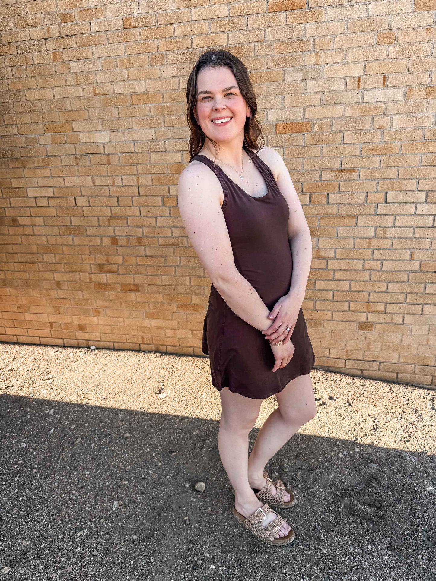 Summer Mode Dress (Brown)