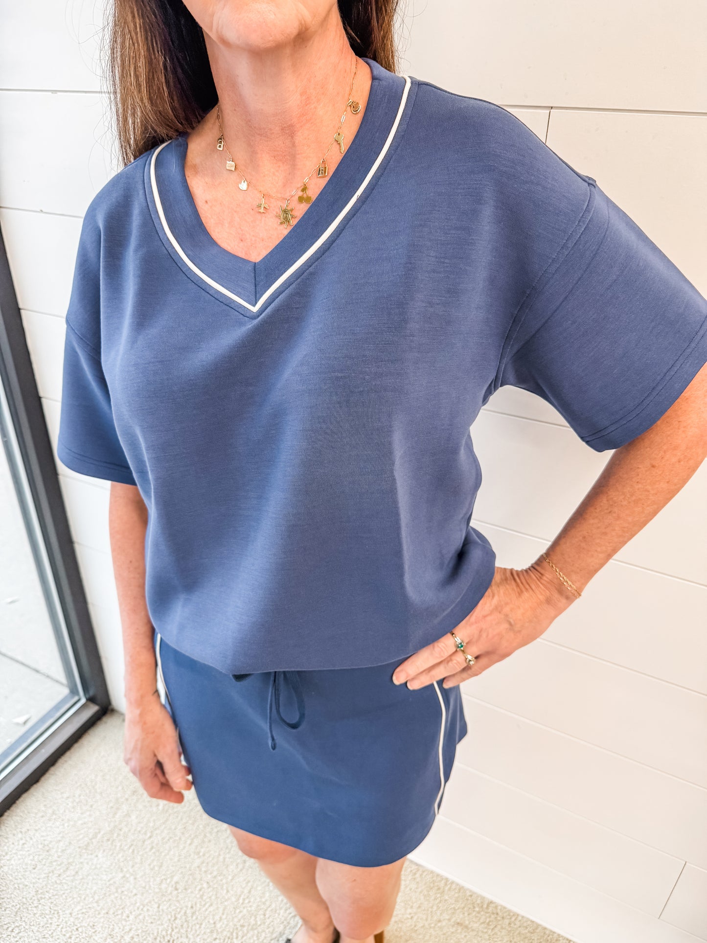 Easy Breezy Skort (Blue)