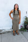 One Of A Kind Dress (Olive)