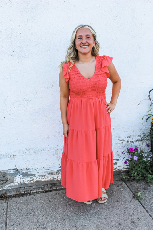 Crushing on Coral Dress