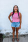 Sunshine On My Mind Tank (Pink) (S-XL)