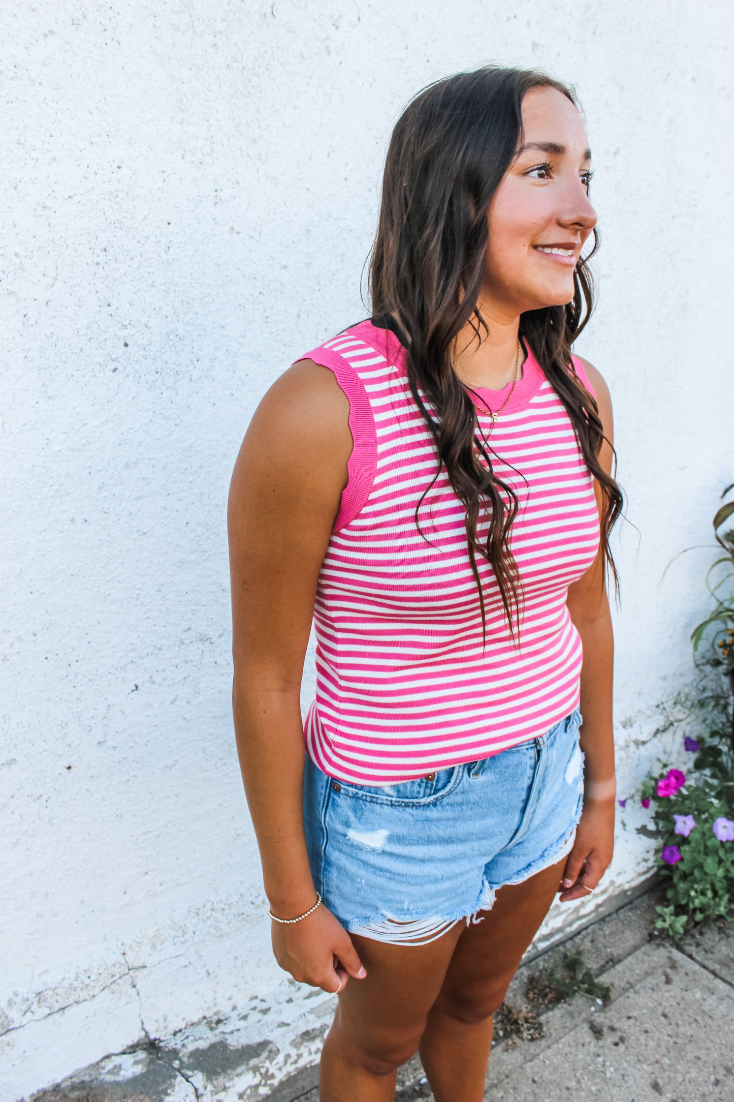 Sunshine On My Mind Tank (Pink) (S-XL)