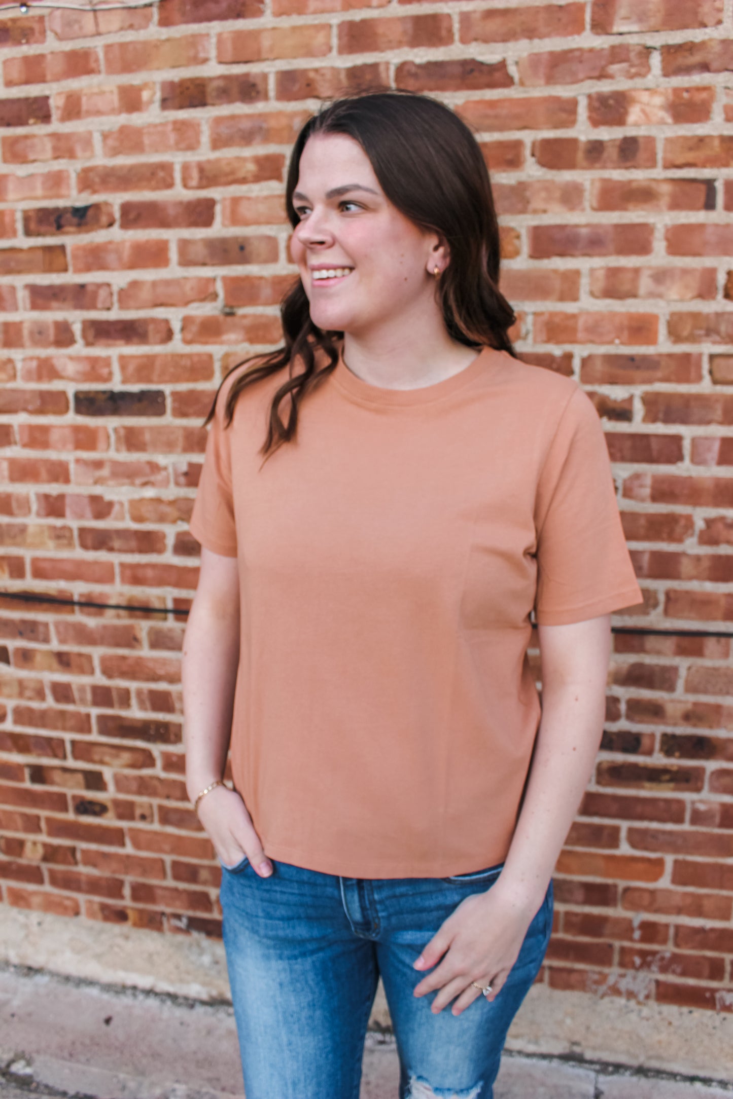 Back to School Basic Tee (Cinnamon)