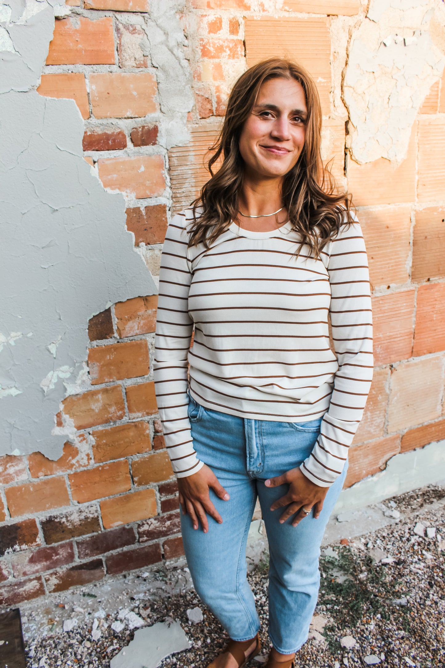 Autumn Feels Top (Chocolate/White)