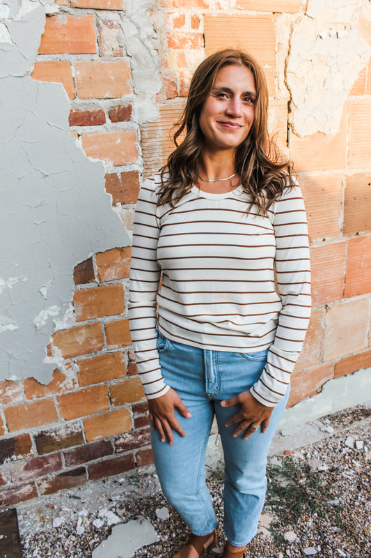 Autumn Feels Top (Chocolate/White)