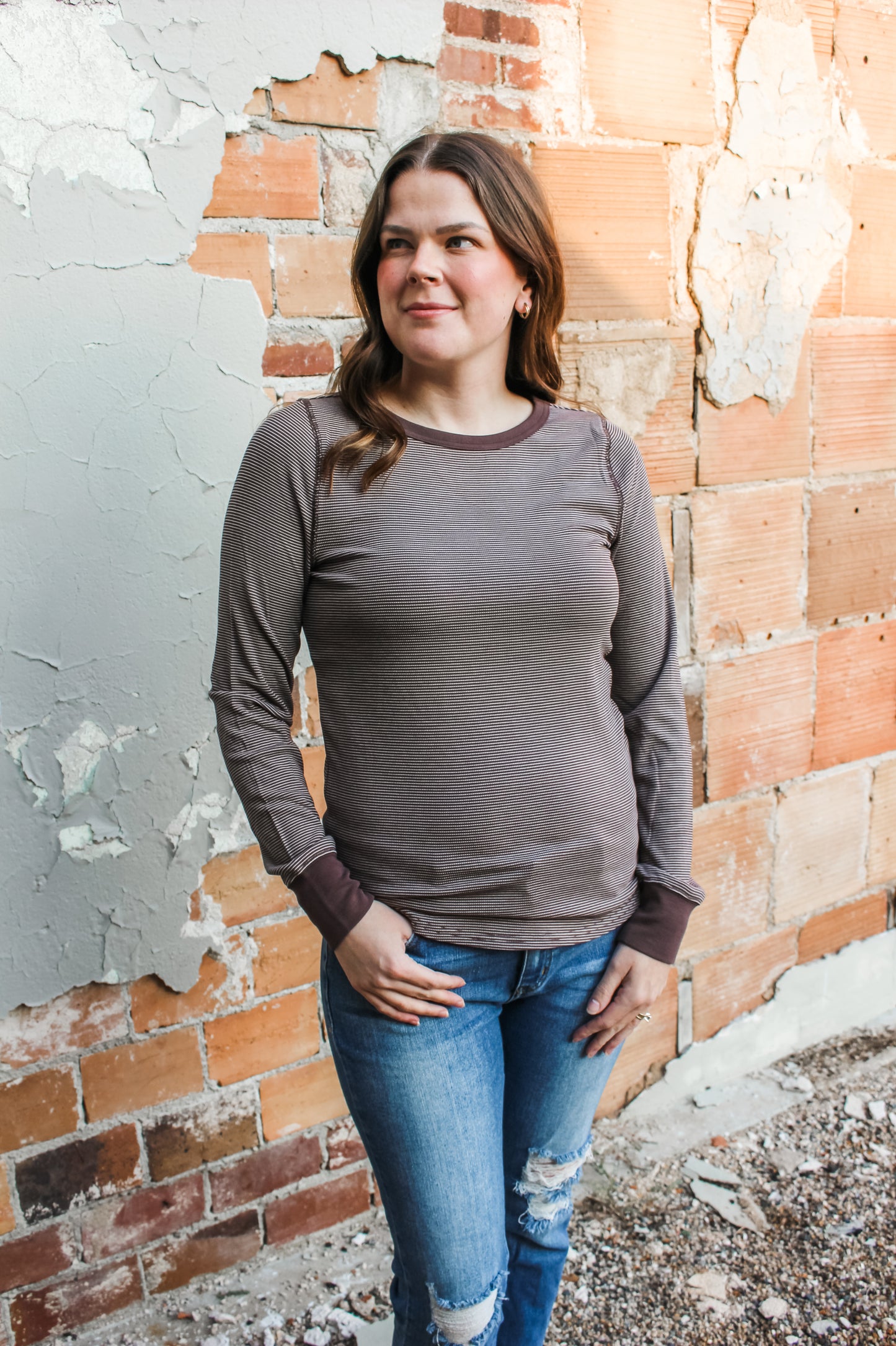 Autumn Feels Top (Chocolate/White)