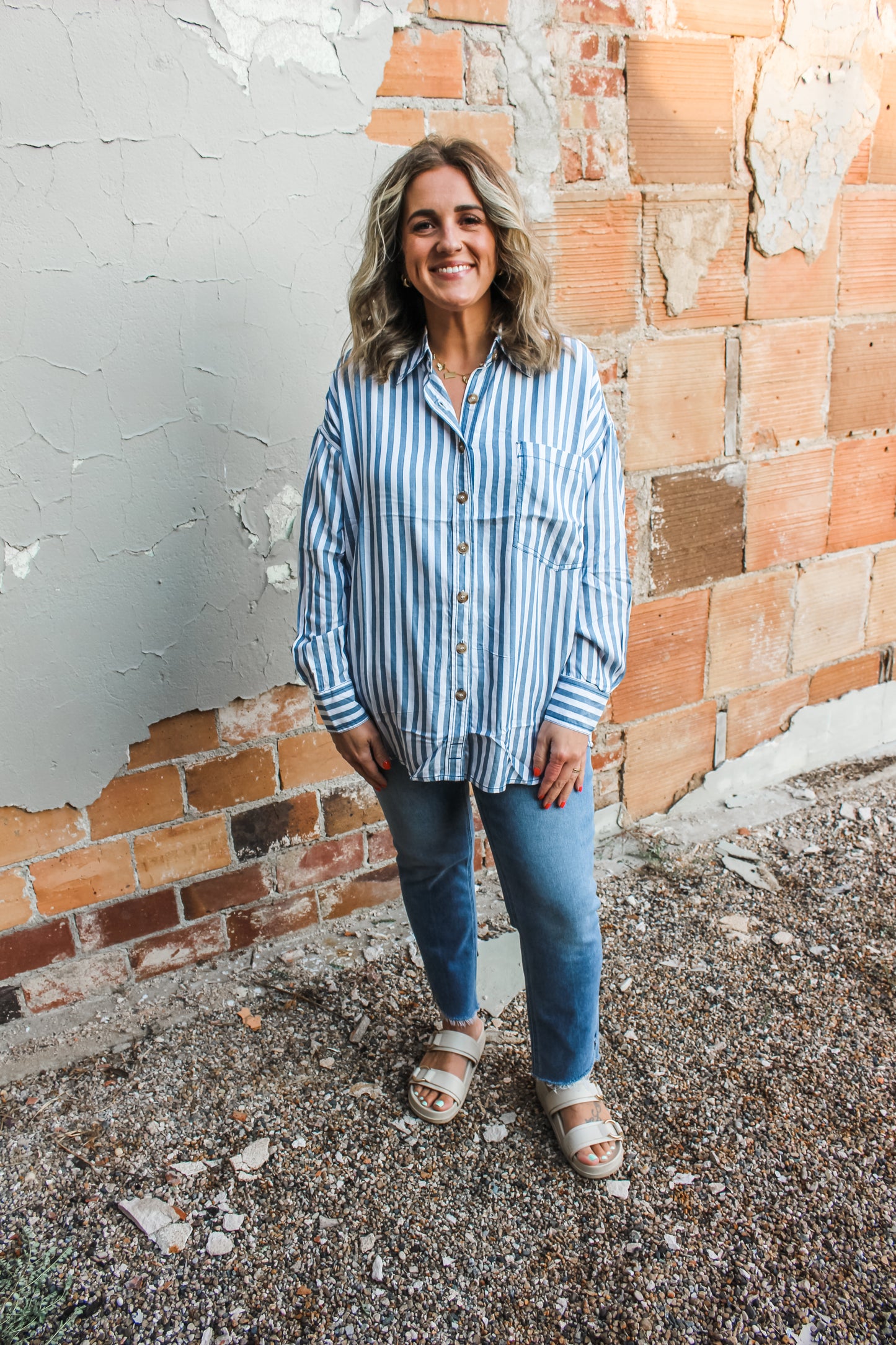 A Little Something Top (Blue)