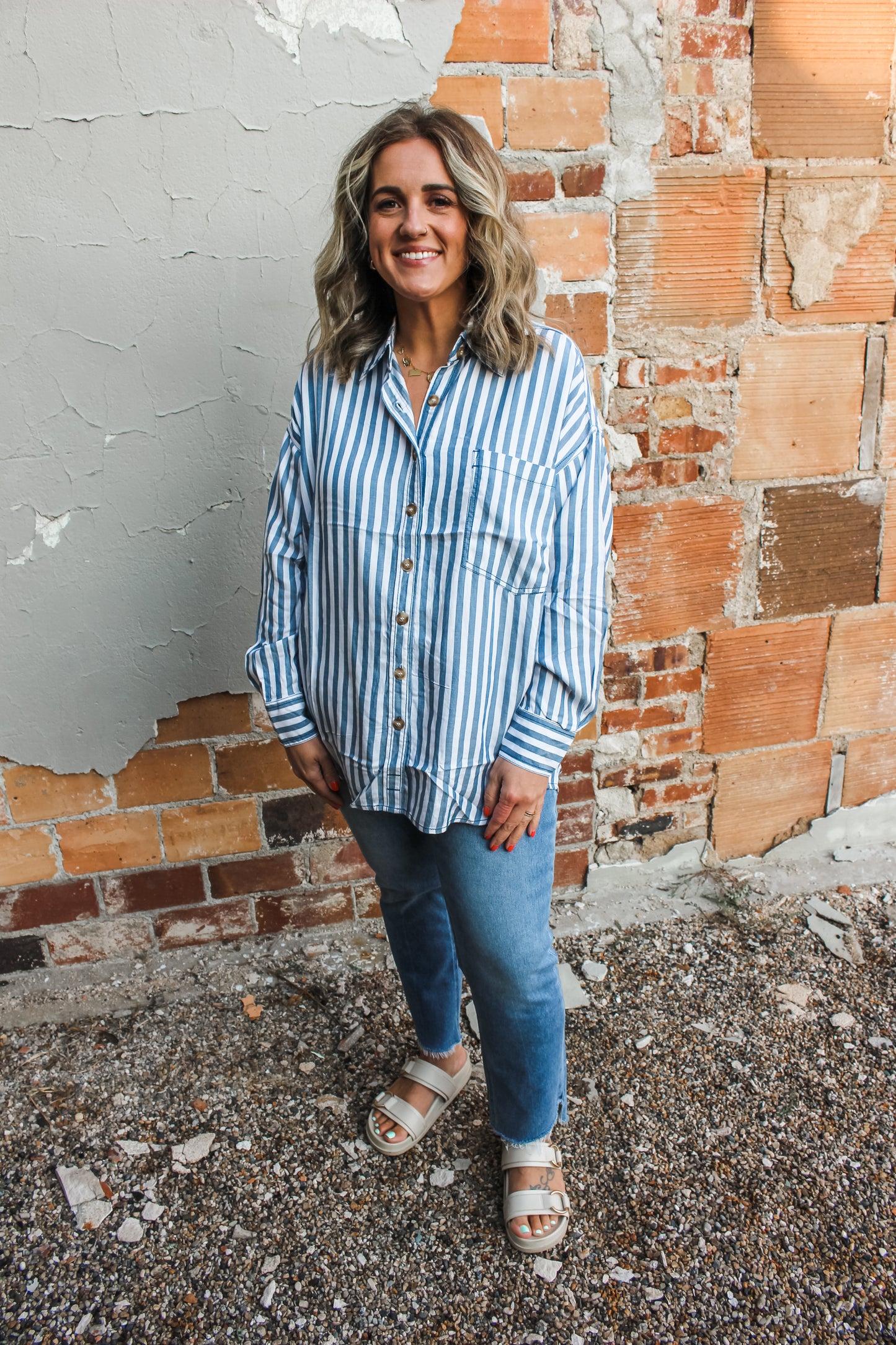 A Little Something Top (Blue)