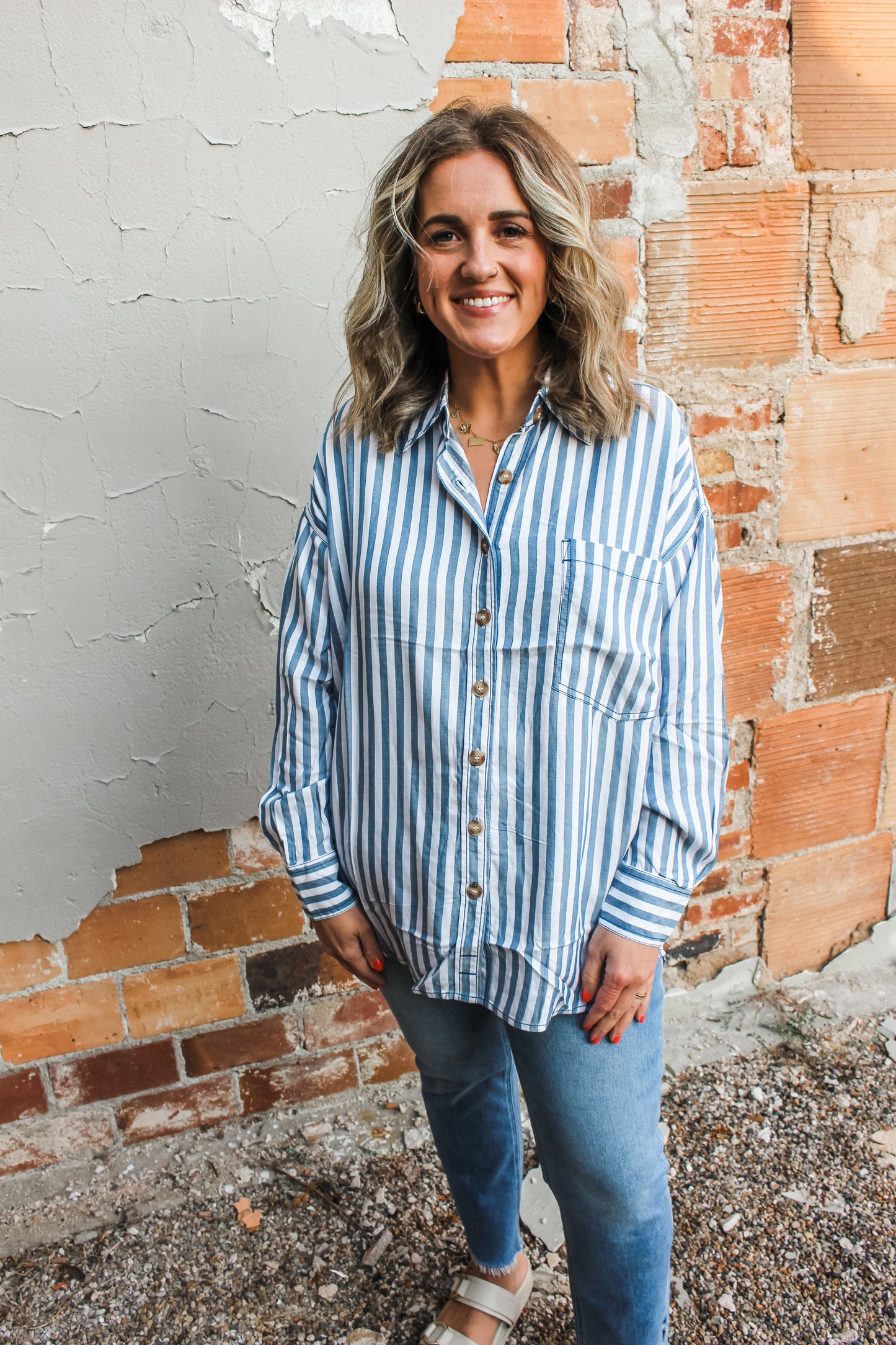 A Little Something Top (Blue)