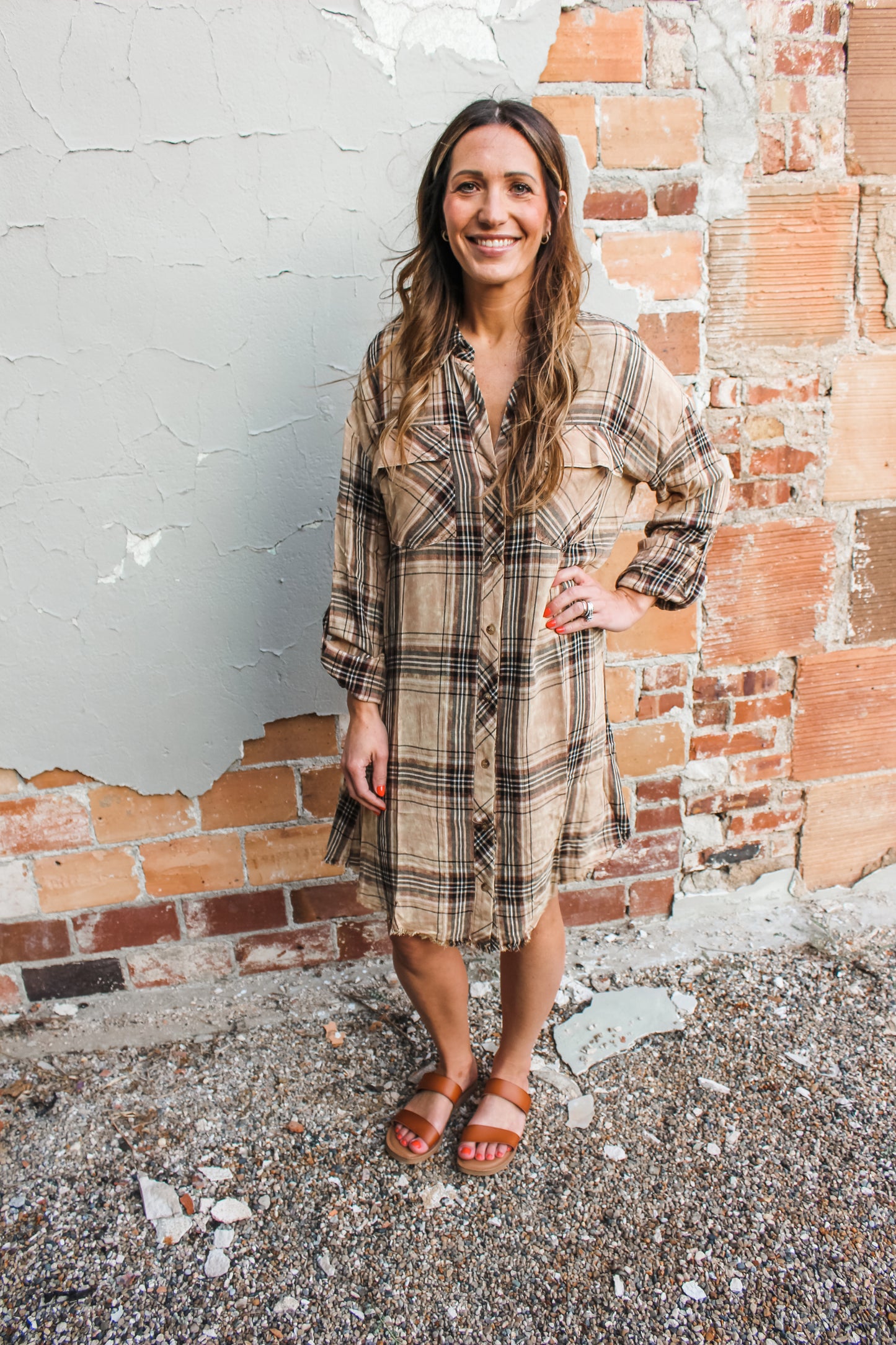 Pumpkin Patch Plaid Dress