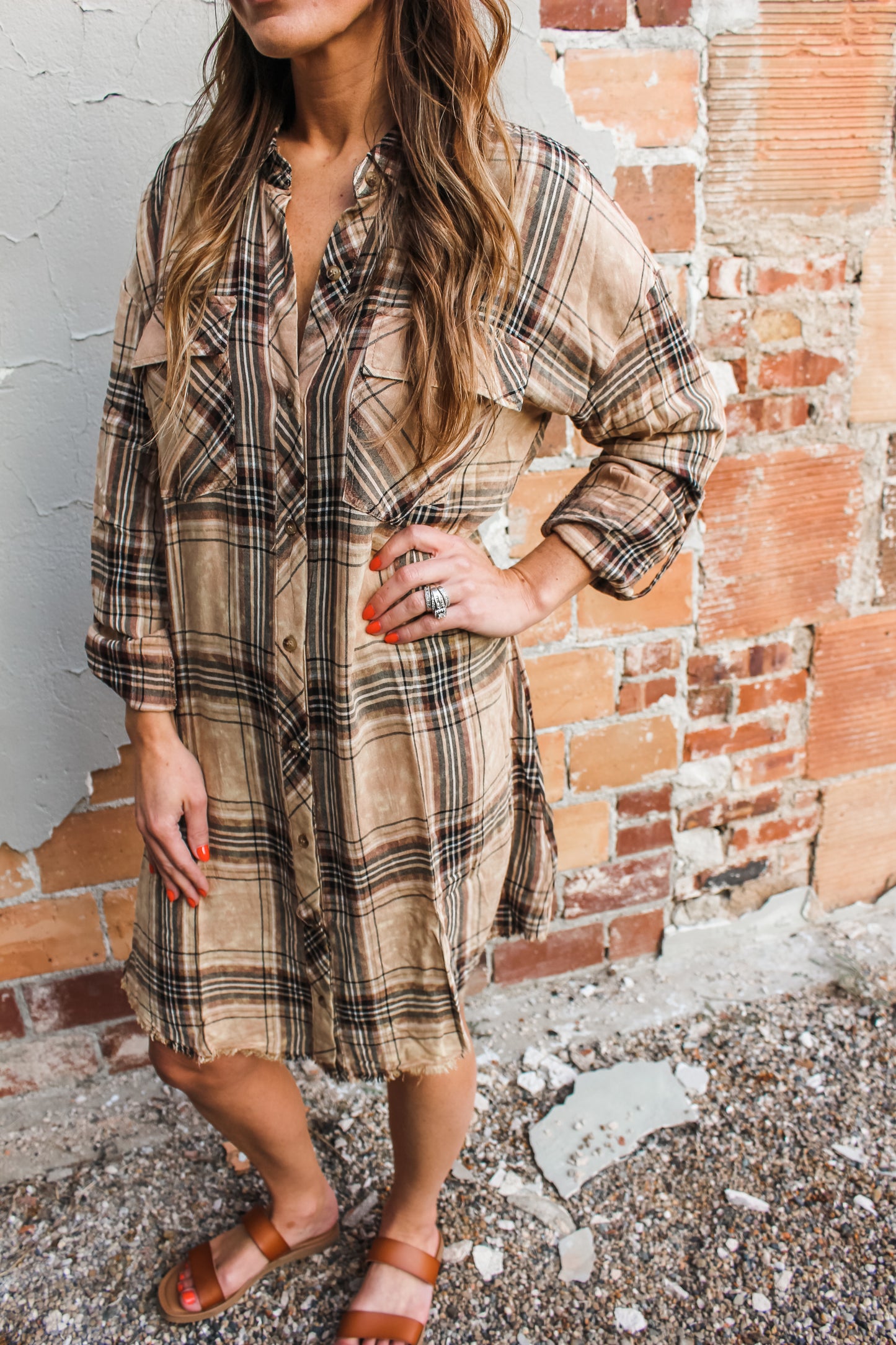 Pumpkin Patch Plaid Dress