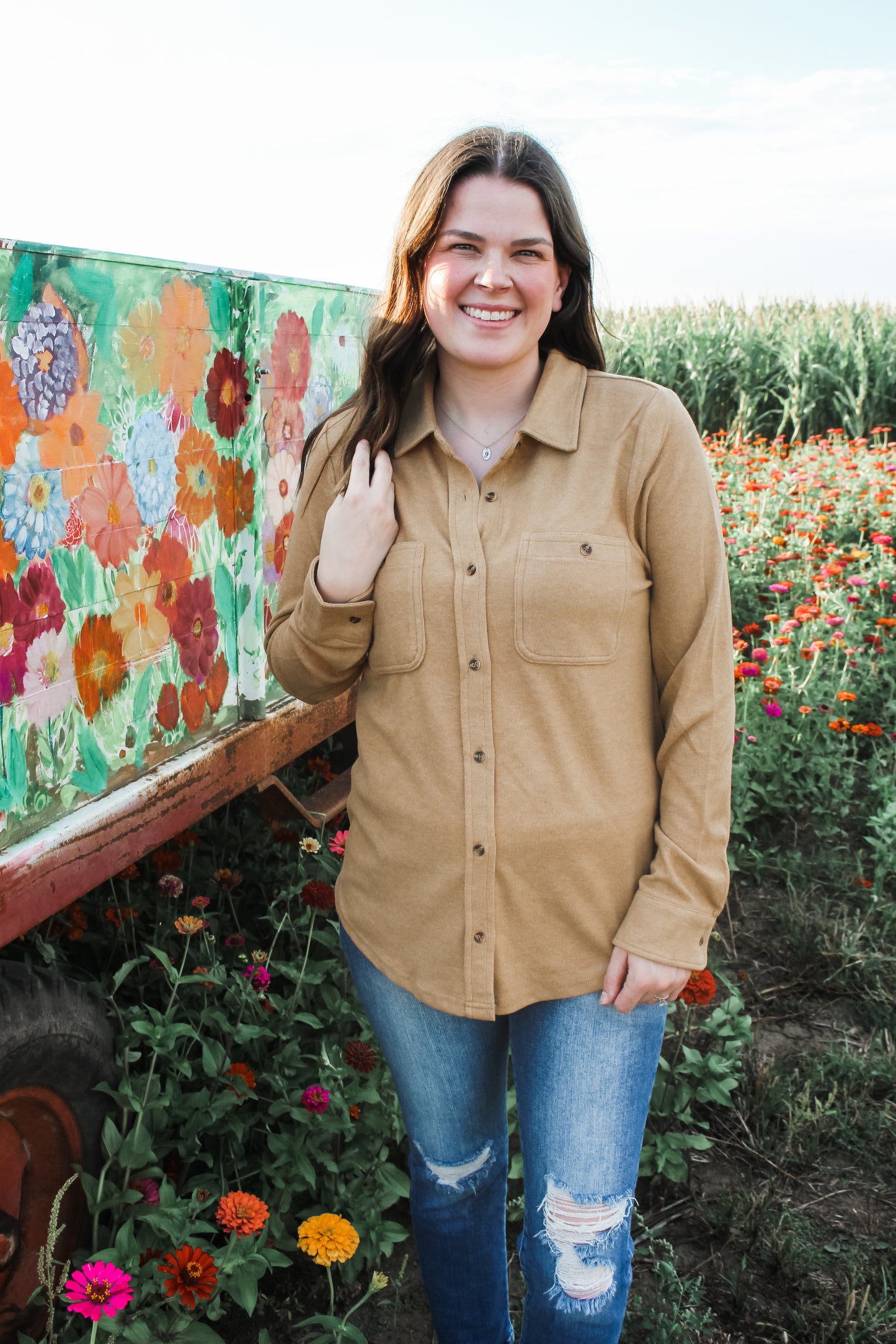 [Thread & Supply] Falling Leaves Shacket