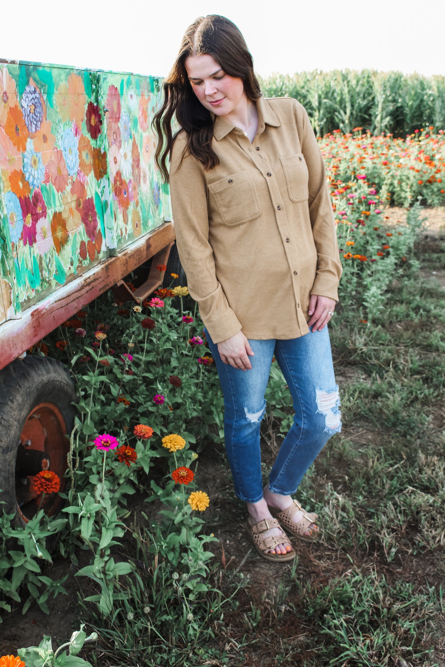 [Thread & Supply] Falling Leaves Shacket