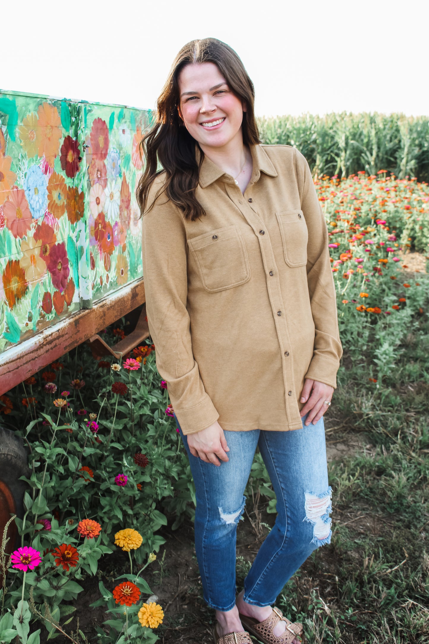 [Thread & Supply] Falling Leaves Shacket